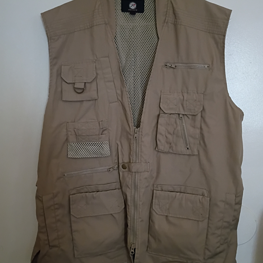 Rothco Men's Plain Clothes‎ Concealed Carry Vest Tan Sz XL